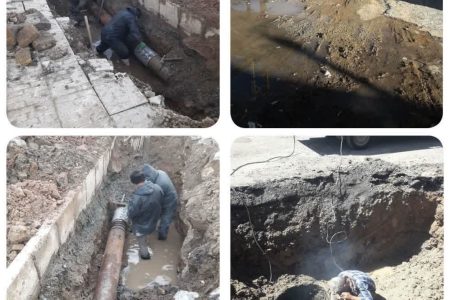 سه نقطه از شبکه آب کرمانشاه بدون ایجاد قطعی تعمیر شد