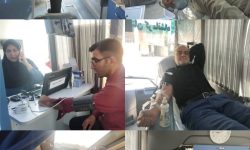 حضور پرشور کارکنان پست کرمانشاه در پویش «اهدای خون، اهدای زندگی»   